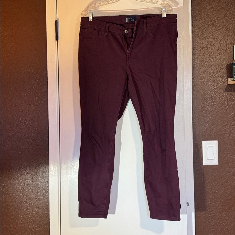 GAP Deep Burgundy Jeans